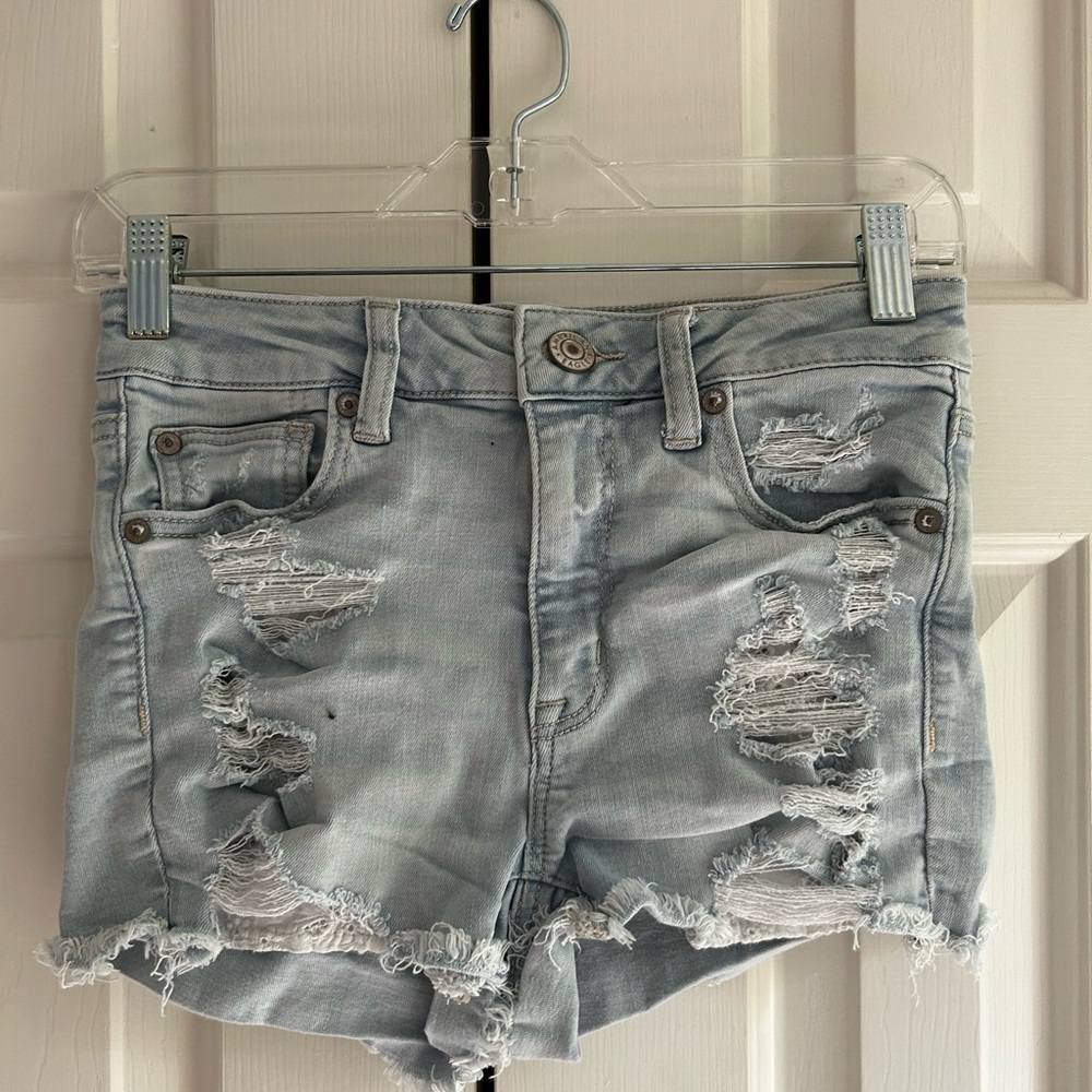 American eagle high-rise shortie shorts